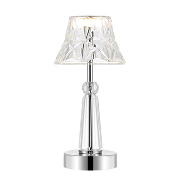 Madelyn 11.5" Bohemian Classic Acrylic Rechargeable Integrated LED Table Lamp - JONATHAN Y